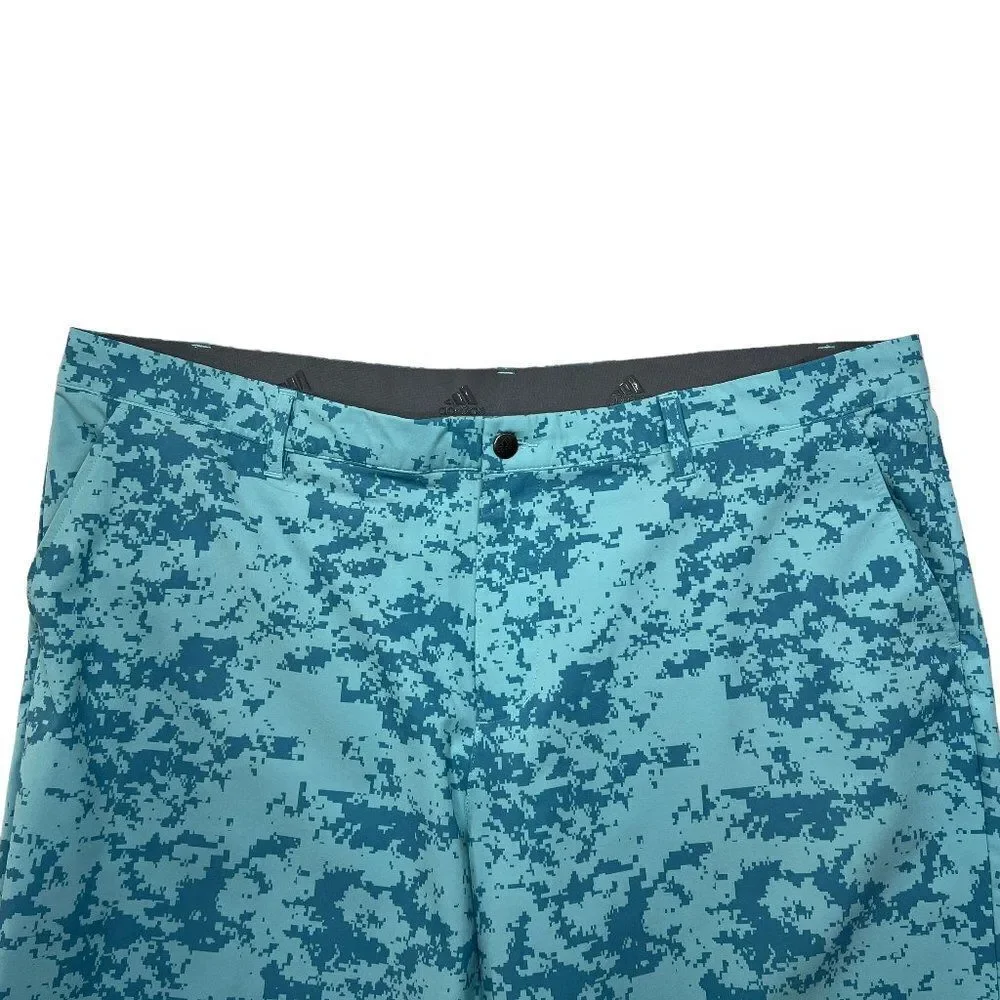 Adidas Ultimate 365 Golf Shorts Men's 42 Blue Camo‎ Athletic Performance Hybrid